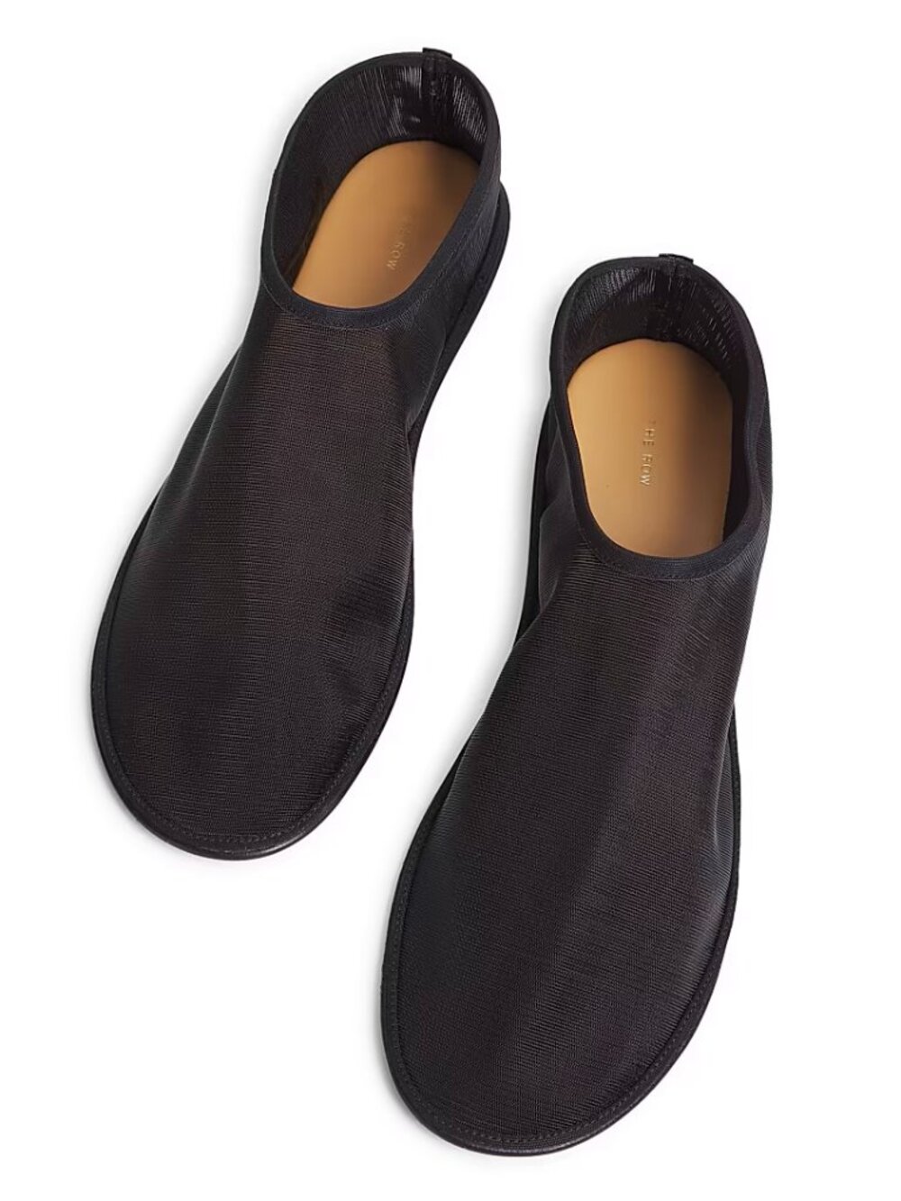 The Row Sock Flats in Black, size 38.